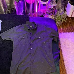 St. John's Bay Charcoal Button-Up Shirt